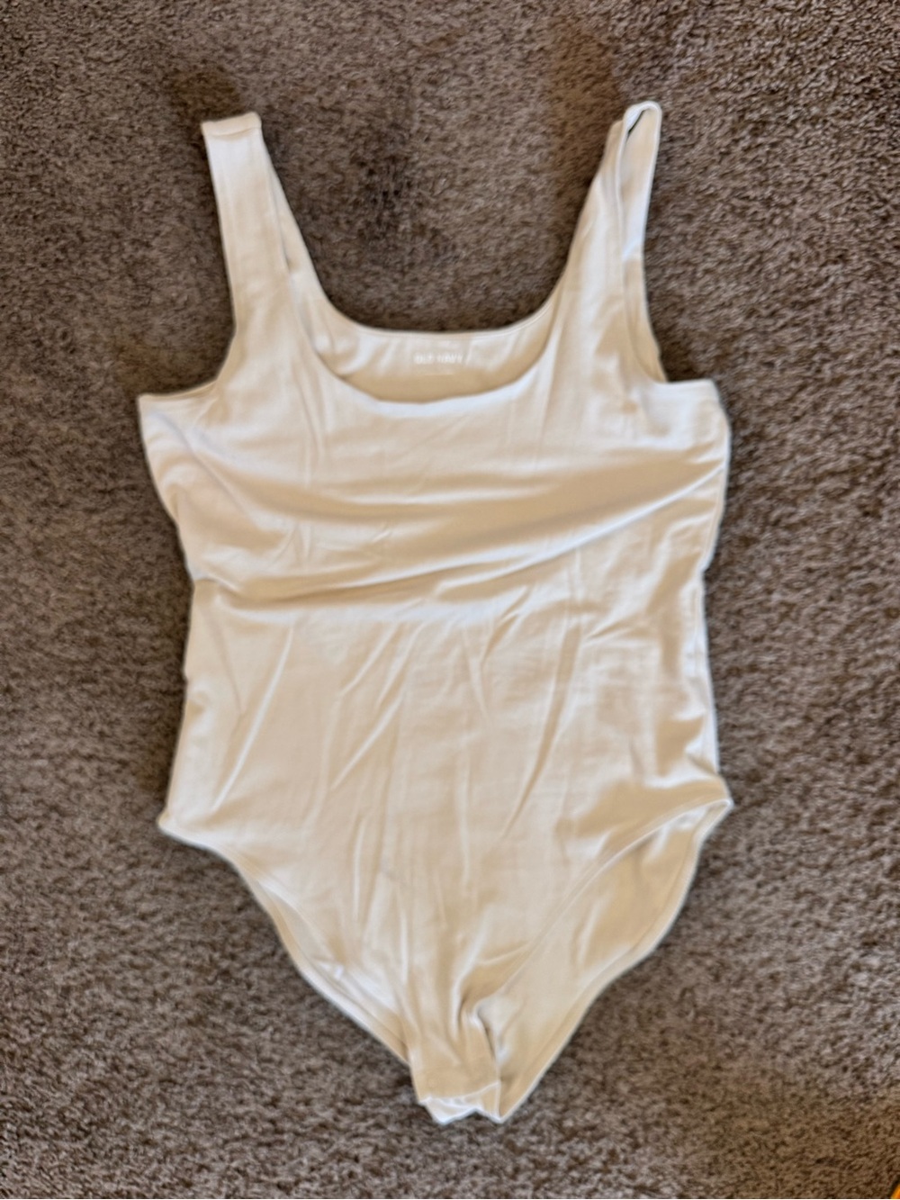 Old Navy Cream Scoop Neck Kids One-Piece